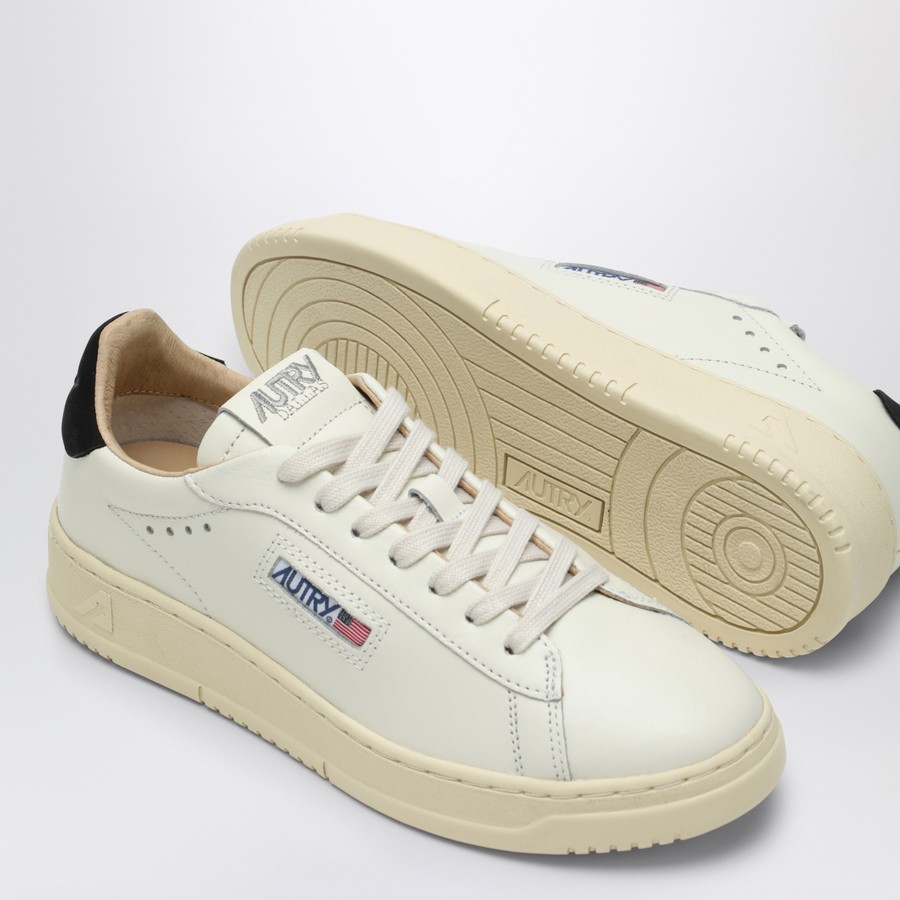 AUTRY White/black Dallas sneakers in leather | TheDoubleF