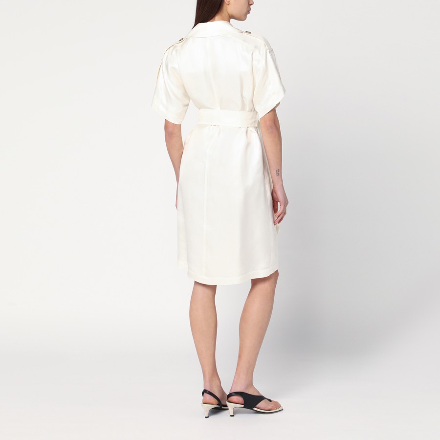 【関税＆送料込み】Burberry Ivory Trench Dress In Burberry Ivory trench dress in viscose | TheDoubleF