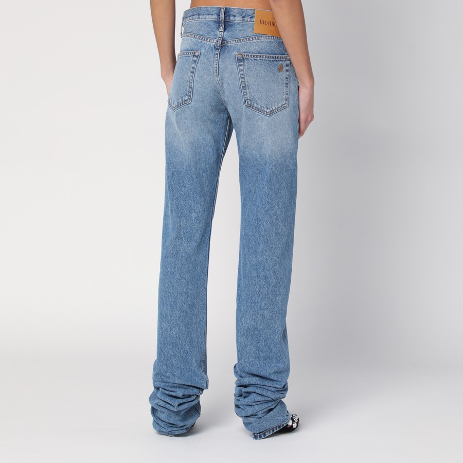 ボトムスその他 The Attico Sky blue jeans with long leg curled at the hem The Attico Sky blue jeans with long leg curled at the hem