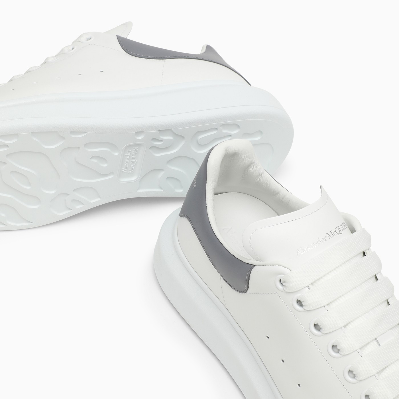 Alexander McQueen White/grey oversized trainer TheDoubleF