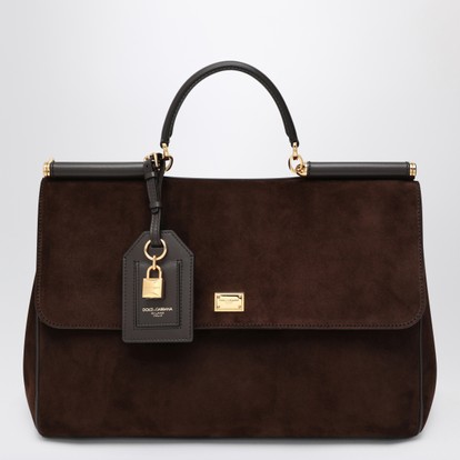 【関税&送料込】Valentino Garavani Brown Suede Nellcate Cros Valentino Garavani Nellcôte Suede Shoulder Bag | Brown