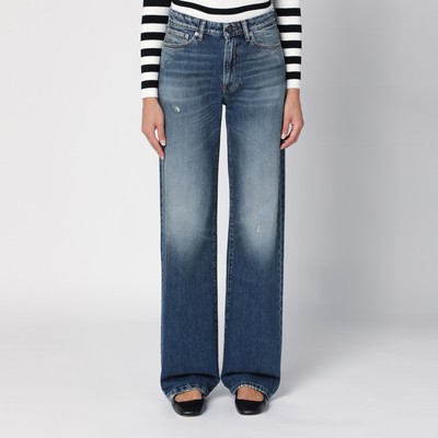 LIDNM FADED HERITAGE DENIM PANTS S lidnm Straight Heritage Denim