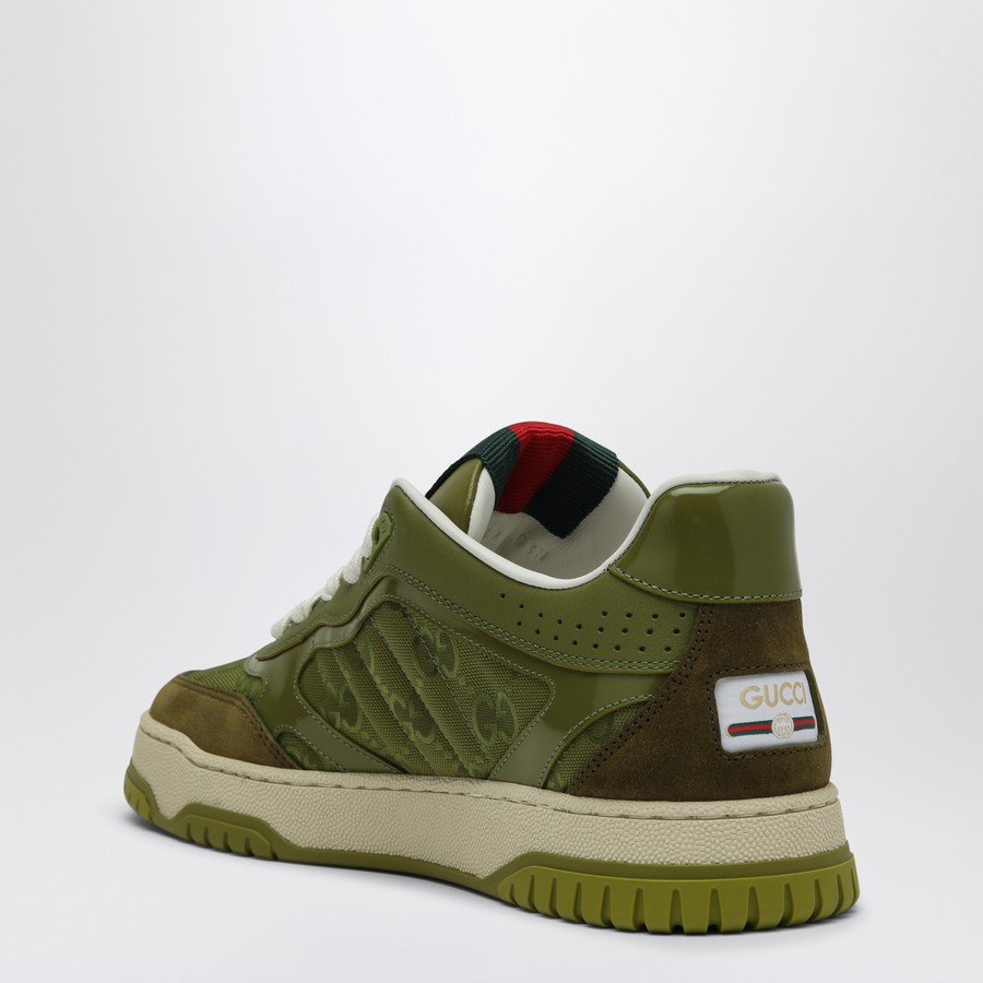スニーカー GUCCI Women Sneakers 785452AAEW9 3345 GREEN GUCCI Re-Web Sneaker in green GG fabric | TheDoubleF