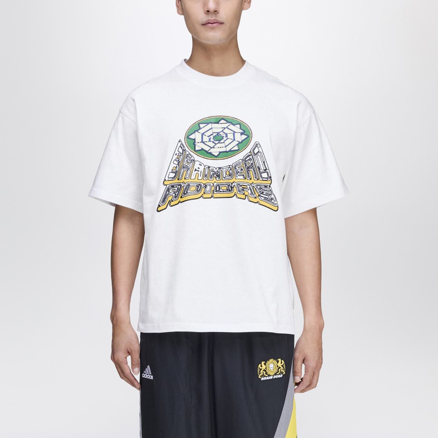 ADIDAS Brain Dead クルーネック L Brain Dead x adidas Pullover Windbreaker - Brown Multi