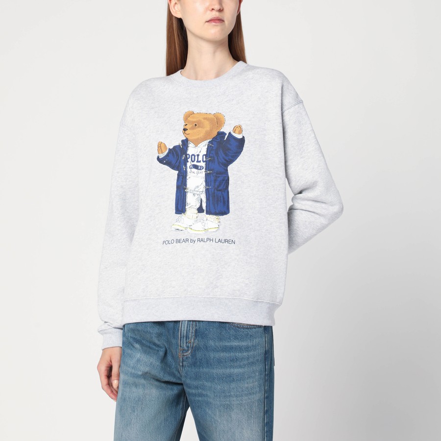 Lauren Polo Bear Sweatshirt Grey Sweatshirt Ralph Lauren Polo