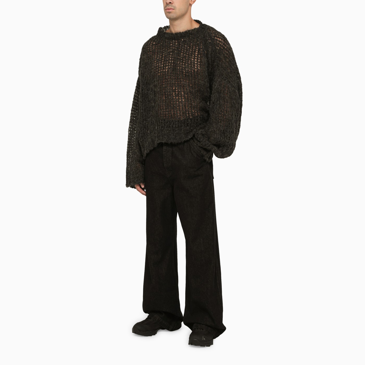 AIREI Jean noir effet usé TheDoubleF