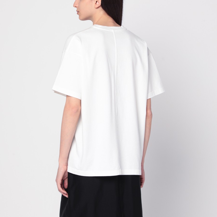 Tシャツ・カットソー THE ROW 'Lavinia' T-shirt White Wesler T-Shirt White in Cotton – The Row