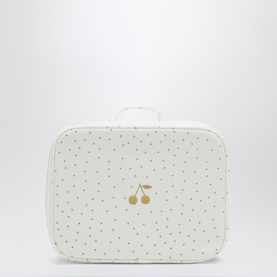ハンドバッグ Bonpoint White Gold Polka Dot Mini Roof Box Bonpoint White/gold polka dot small roof box | TheDoubleF