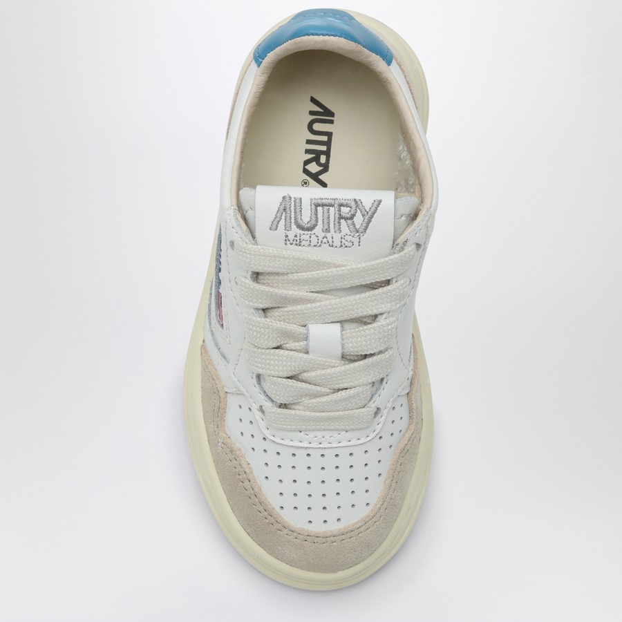 スニーカー AUTRY Woman Sneakers White AULWVS02 Autry Medalist Low Bicolor Sneakers In White And Silver Leather
