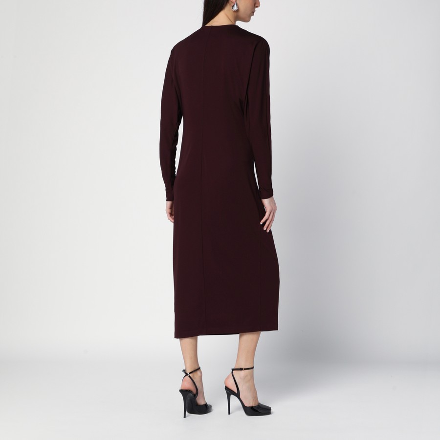ワンピースその他 ANINE BING Mathilde dress with burgundy draping ANINE BING Mathilde Dress - Bordeaux