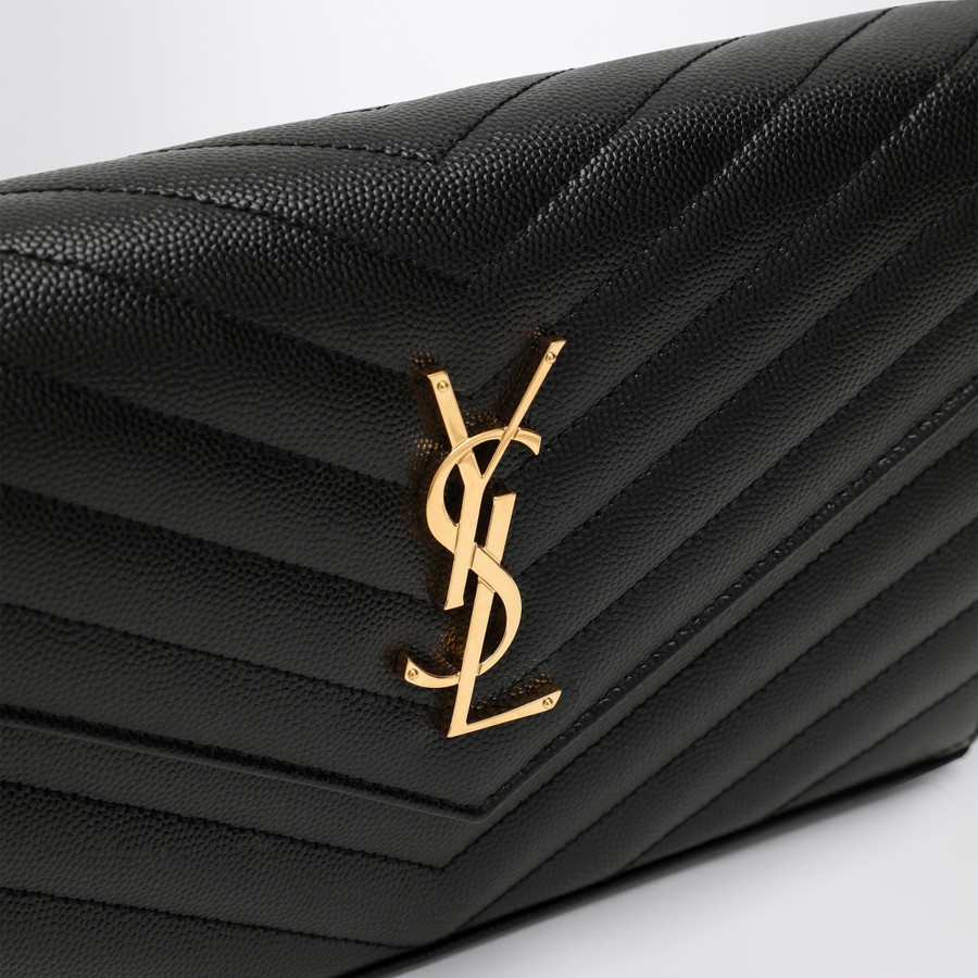 ヘアアクセサリー Saint Laurent Black Cassandre chain clutch bag Saint Laurent Black Cassandre chain clutch bag | TheDoubleF