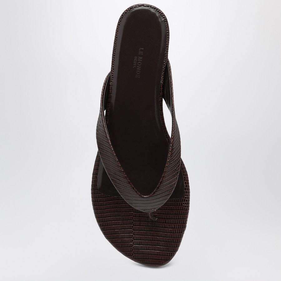 シューズ・サンダルその他 Le Monde Beryl Brown leather flip-flops Le Monde Béryl Brown leather flip-flops | TheDoubleF