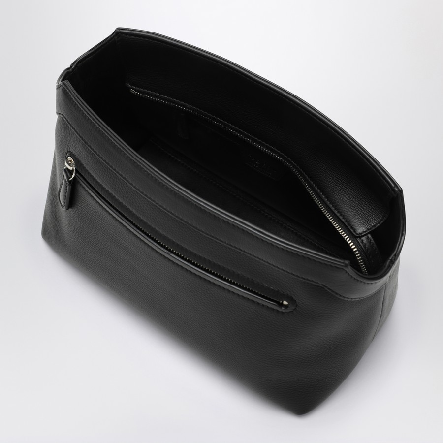 The Row Black leather clutch bag | TheDoubleF