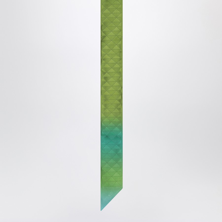 Prada Lime coloured ribbon in silk twill | TheDoubleF