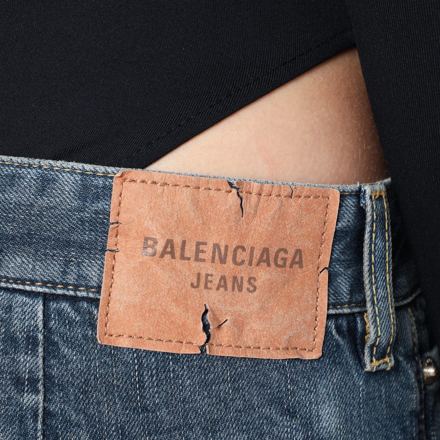 Balenciaga Blue Cargo Regular jeans with a faded effect