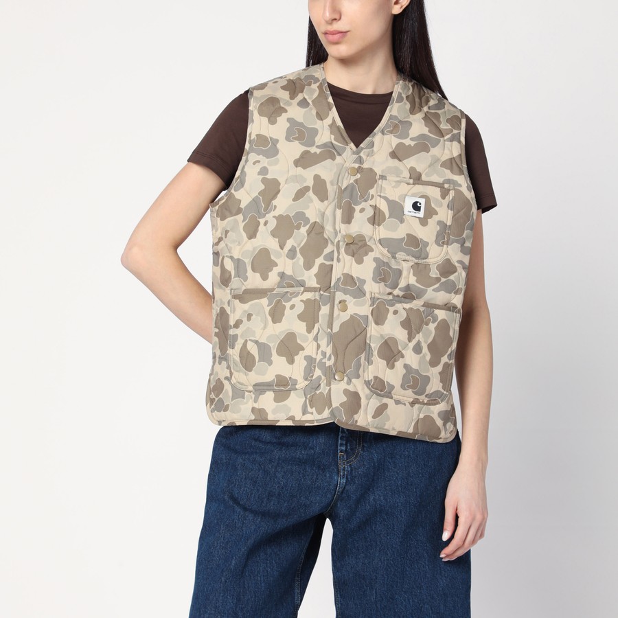ジャケット Carhartt WIP W' Skyler Vest Camo Duck Desert Carhartt WIP W' Skyler Vest Camo Duck Desert | TheDoubleF