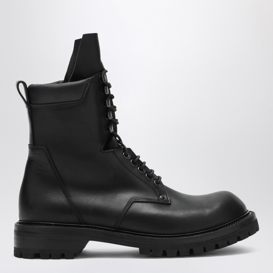 Rick Owens Black lace-up Army boots | TheDoubleF