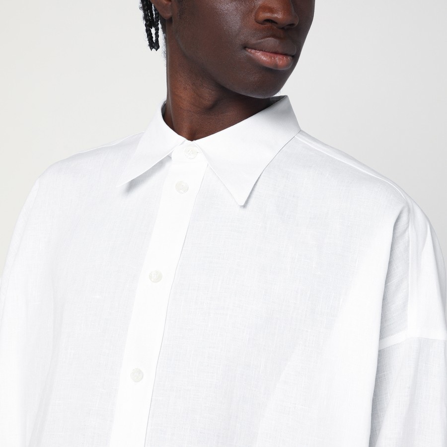 Tシャツ・カットソー Dolce & Gabbana SS25 White linen shirt (G5NE2TFU4JB W0800) Dolce&Gabbana White linen shirt | TheDoubleF