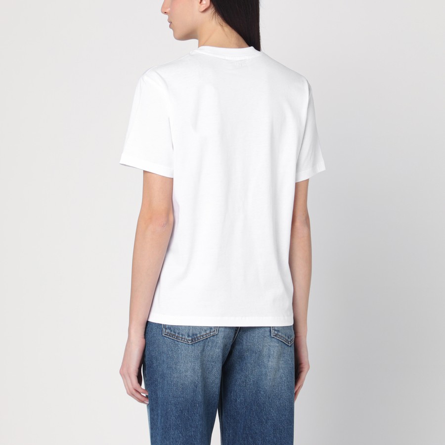 Tシャツ・カットソー AMI PARIS Men T-shirt White BFUTS035724 100 Ami Paris Ami De Coeur white t-shirt | TheDoubleF