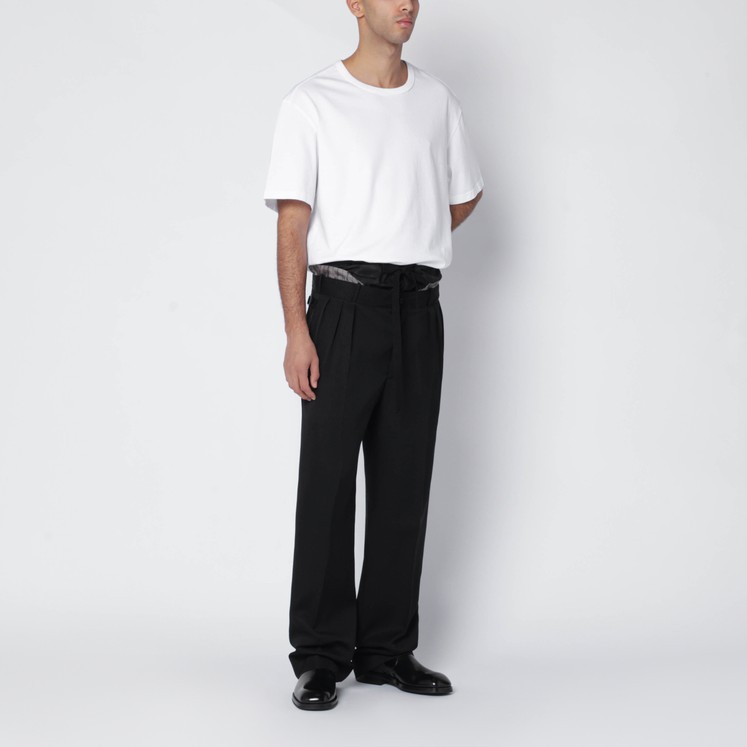 メゾンマルジェラ　黒 スラックス 46 maison margiela MAISON MARGIELA Pants | Black | SVD USA