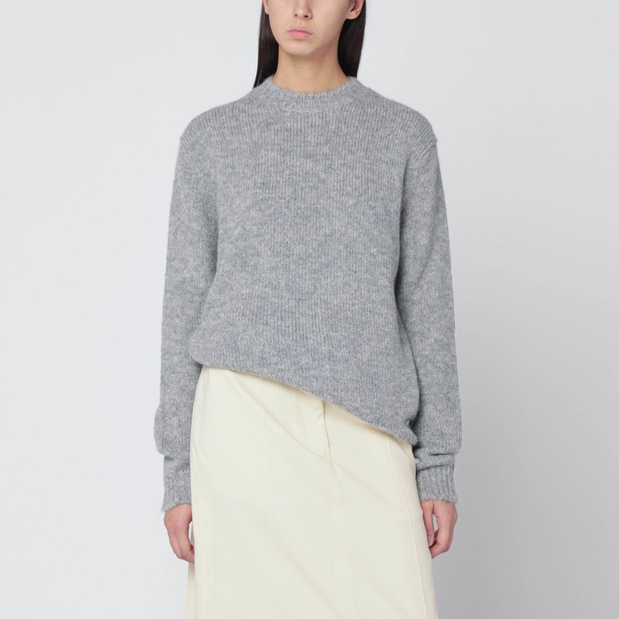 Jil Sander Light grey wool-blend sweater | TheDoubleF