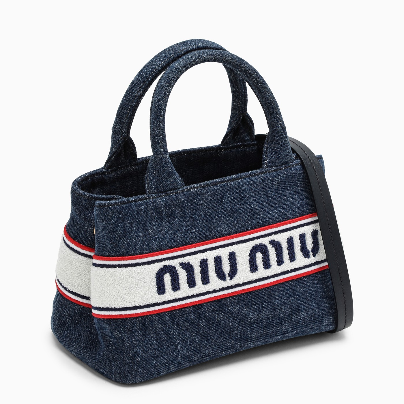 Miu Miu Blue denim handbag TheDoubleF