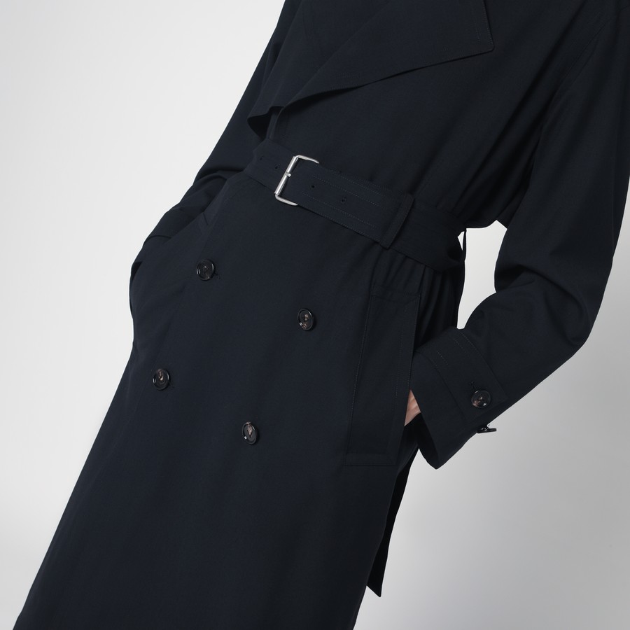 ジャケット BOTTEGA VENETA Women Jackets 812009V4XP0 4246 blue Bottega Veneta Light blue wool trench coat | TheDoubleF