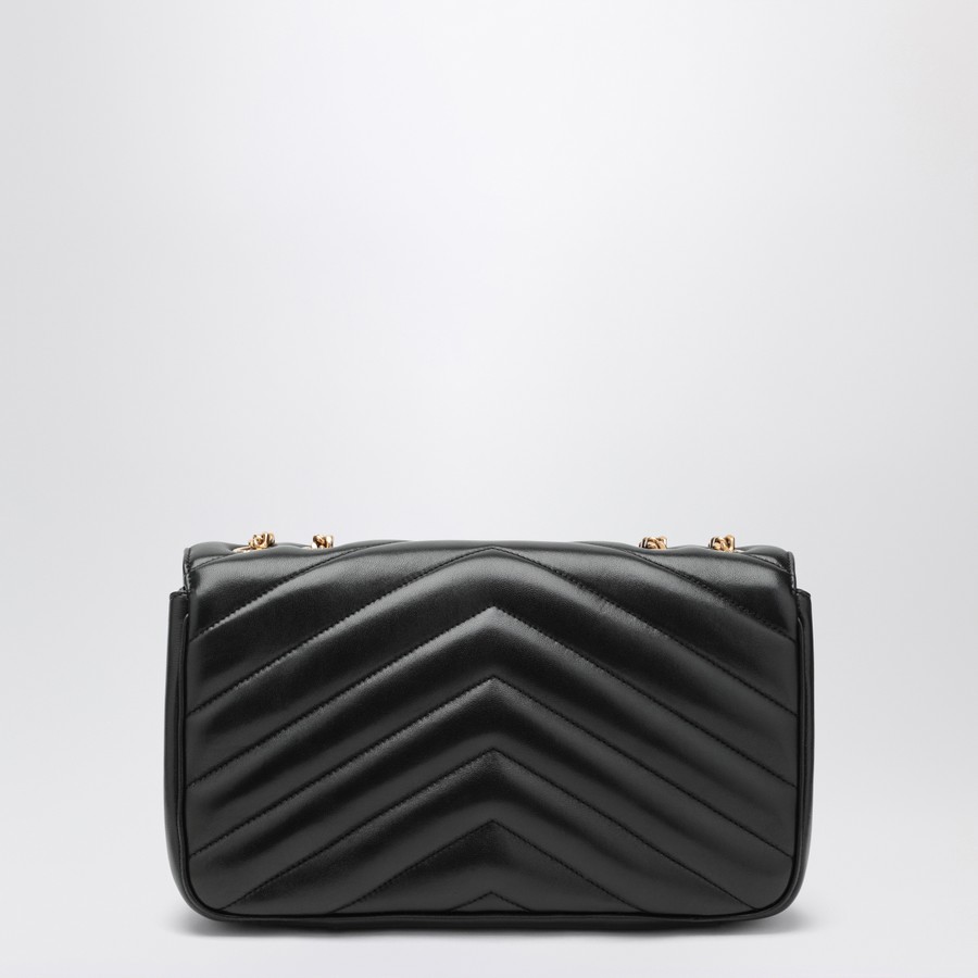 Saint Laurent Medium black leather LouLou bag | TheDoubleF