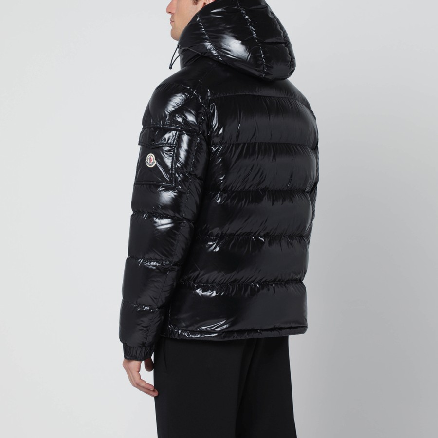Moncler Piumino Moncler Maya nero in nylon laqué TheDoubleF