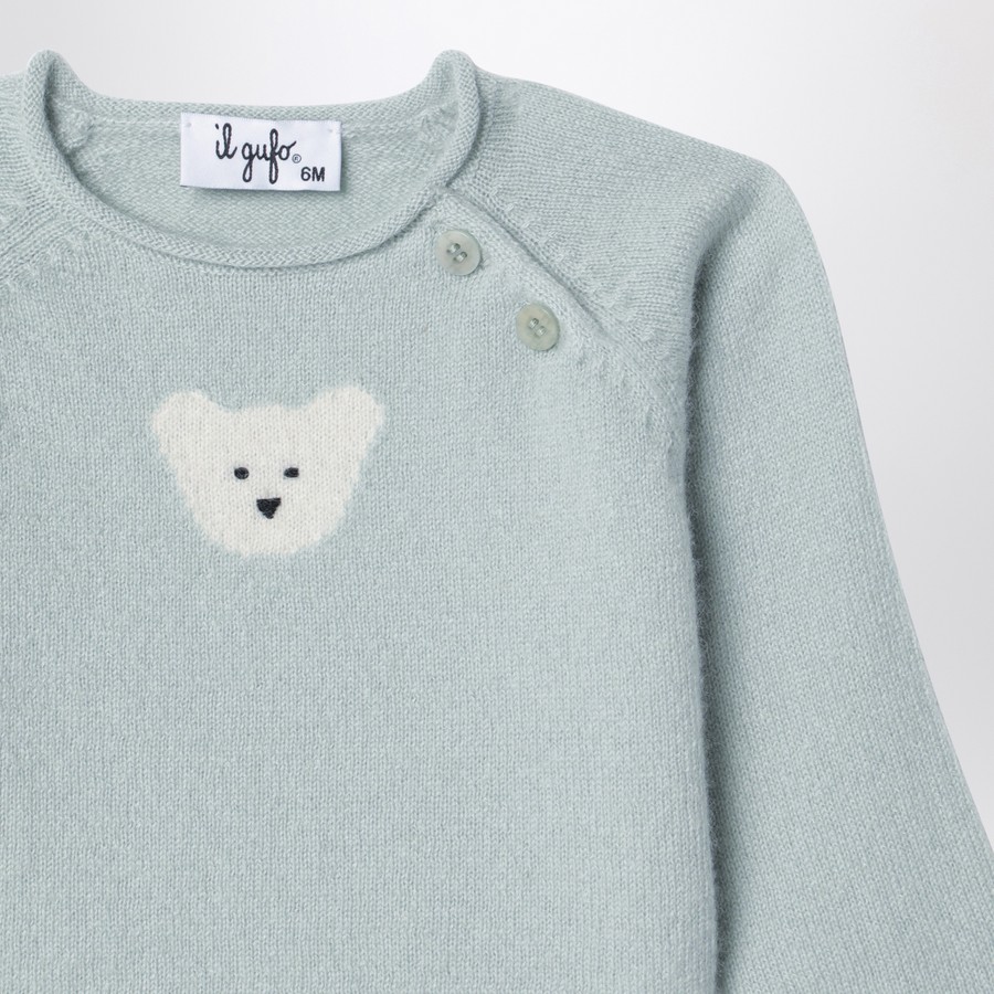 【関税&送料込】Il Gufo Light Green Wool Pullover Il Gufo Light green wool pullover | TheDoubleF