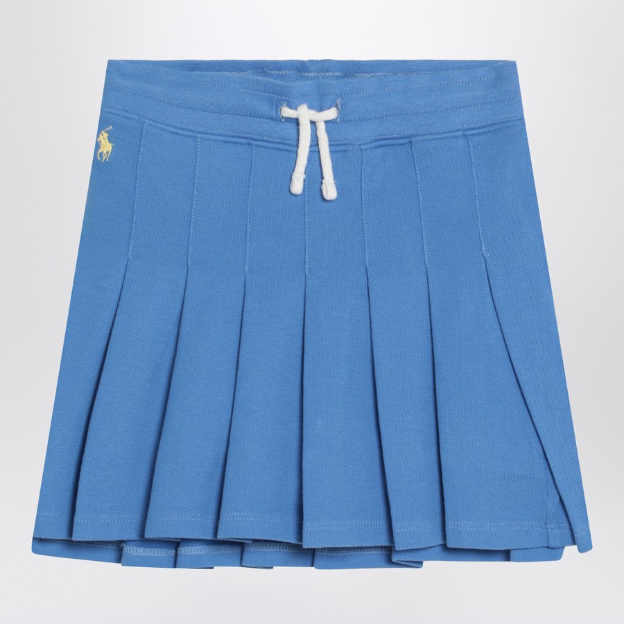 Polo Ralph Lauren Light blue pleated mini skirt TheDoubleF