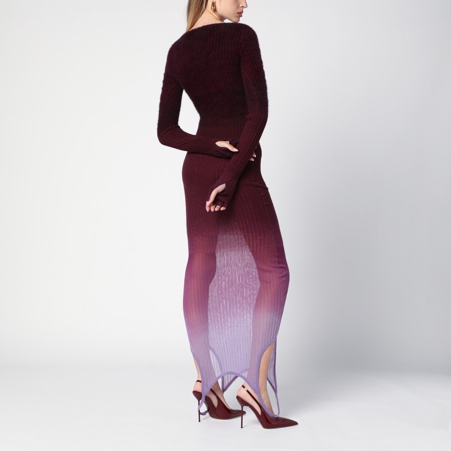 The Attico Purple/burgundy convertible dress in nylon blend