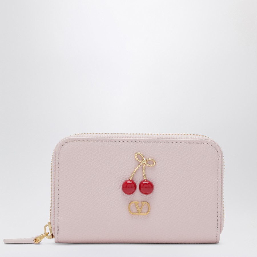 Valentino Quartz pink Cherryfic zip-around wallet | TheDoubleF
