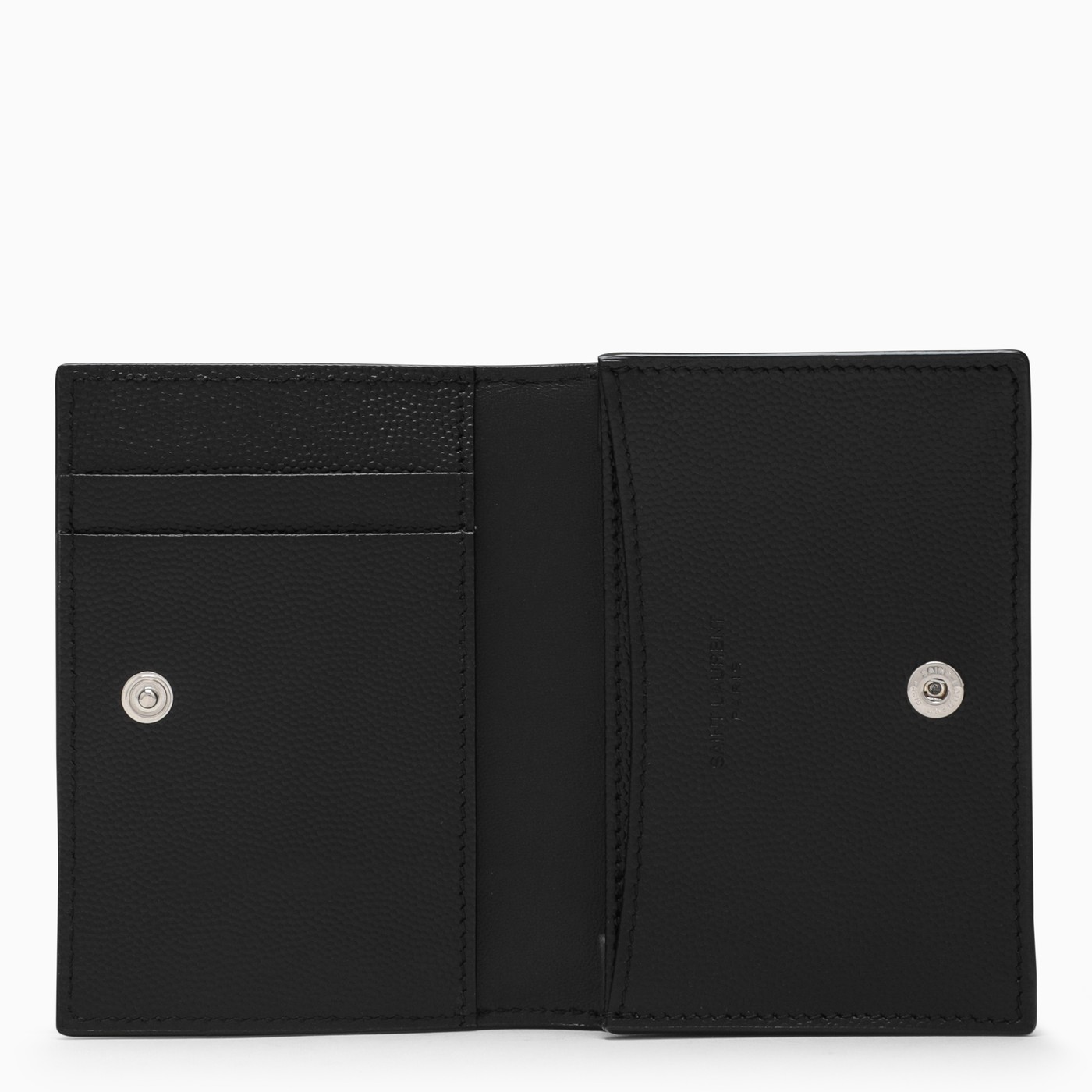 Saint Laurent Portefeuille noir avec logo TheDoubleF