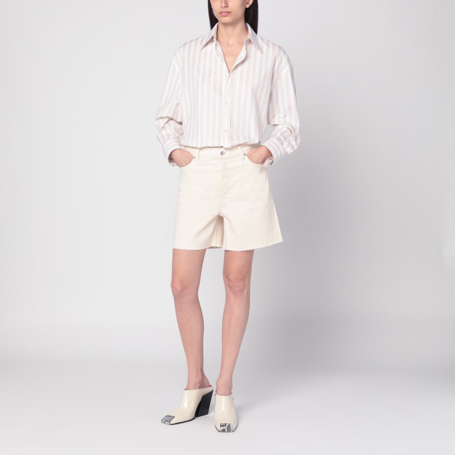 ショートパンツ Frame Butter-coloured denim bermuda shorts Frame Butter-coloured denim bermuda shorts | TheDoubleF