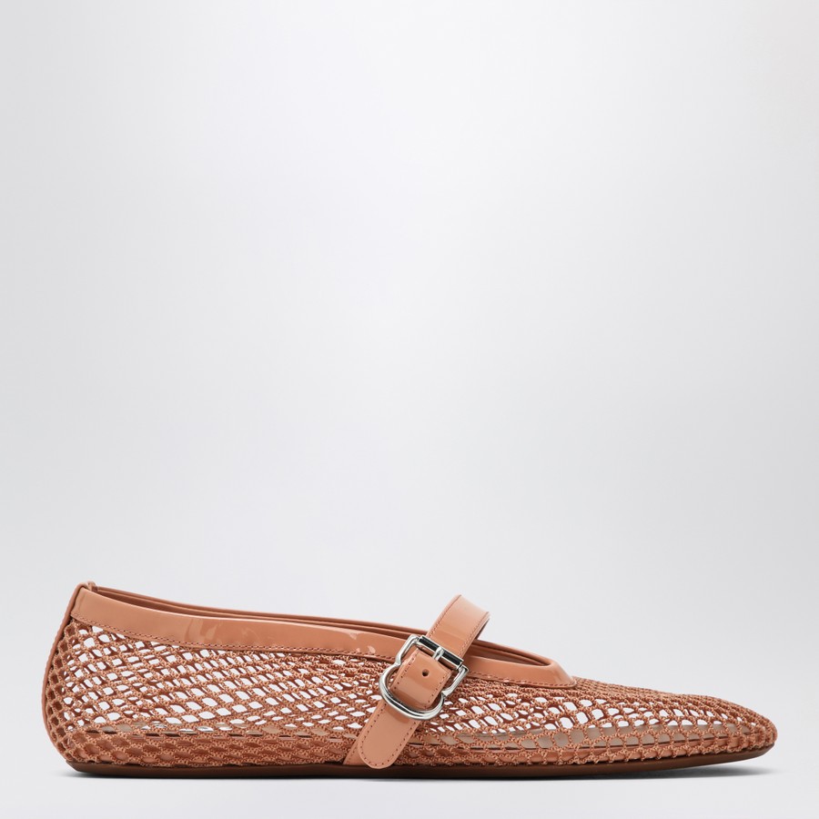 バレエシューズ ALAIA MESH BALLERINA SHOES BLUSH COLOUR Alaïa Mesh ballerina shoes Blush colour | TheDoubleF