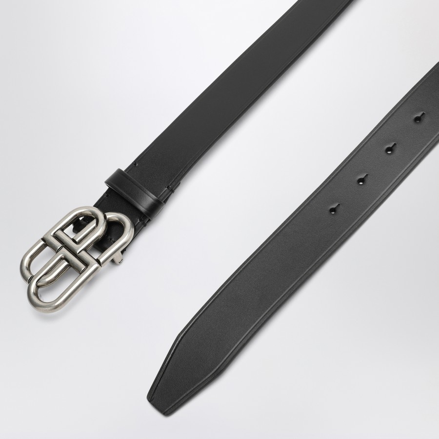 Balenciaga Black leather BB belt | TheDoubleF