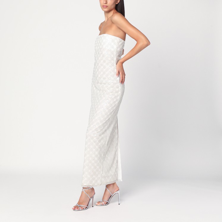 ワンピース Alexander Mcqueen Ivory Asymmetrical Draped Dress Alexander McQueen Ivory asymmetrical draped dress from