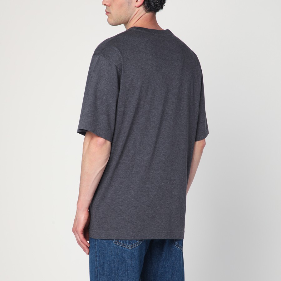 Tシャツ・カットソー DOLCE  GABBANA Men T Shirts G8PN9TG7O2D S8292 GREY Dolce&Gabbana Gray cotton T-shirt with print | TheDoubleF