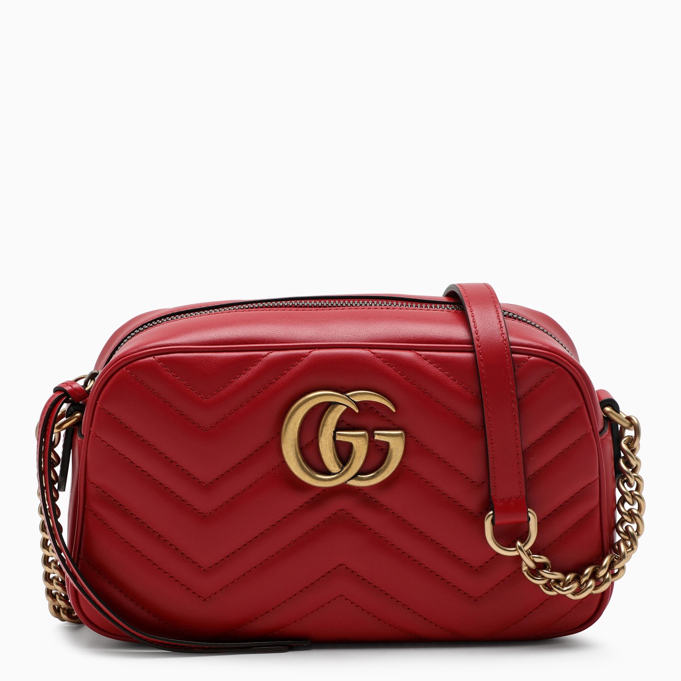GUCCI Red small GG Marmont bag TheDoubleF
