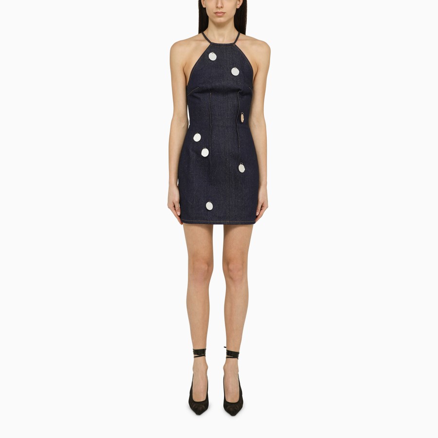 ワンピースその他 David Koma Blue denim mini dress with mirrors David Koma Blue denim mini dress with mirrors | TheDoubleF