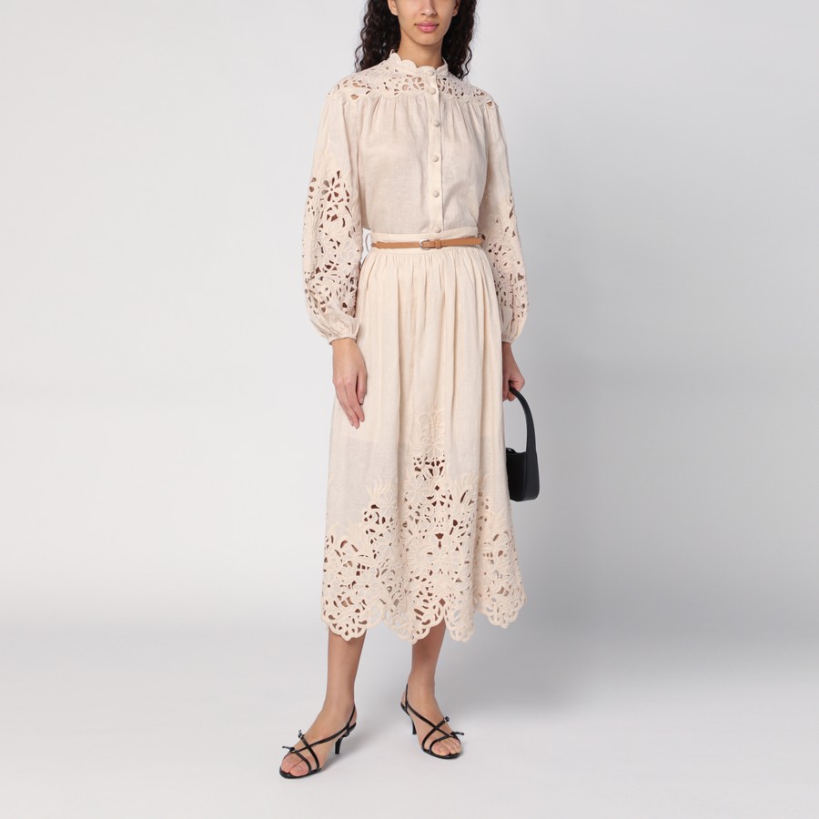 スカート Zimmermann Light Beige Wylie Midi Skirt Zimmermann Wylie midi skirt | REVERSIBLE