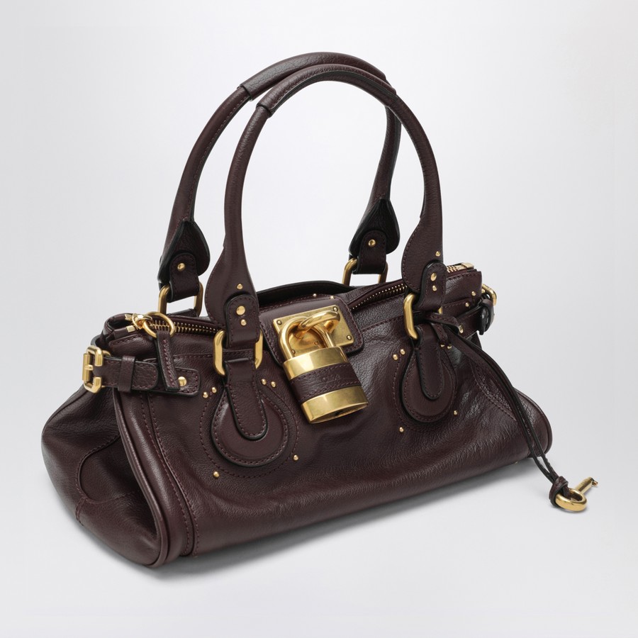 クロエ パディントン 南京錠 Chloé Paddington ダークブラウン Chloé Garnet red Paddington bag | TheDoubleF
