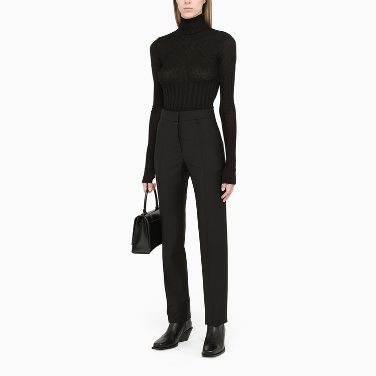 designer black turtleneck