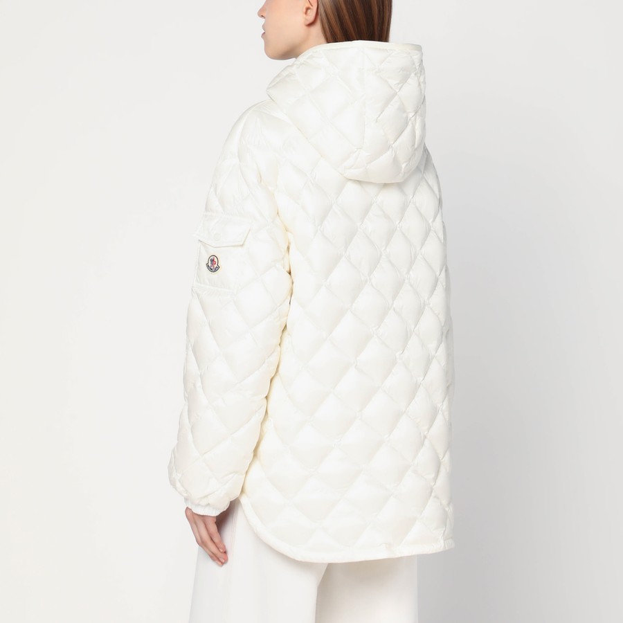 ジャケット Moncler White quilted jacket in nylon Moncler White quilted jacket in nylon | TheDoubleF