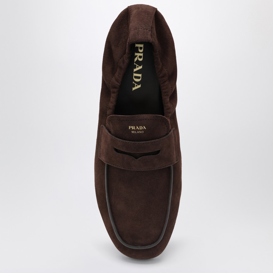 パンプス PRADA BROWN SUEDE MOCCASIN Prada Brown suede moccasin | TheDoubleF