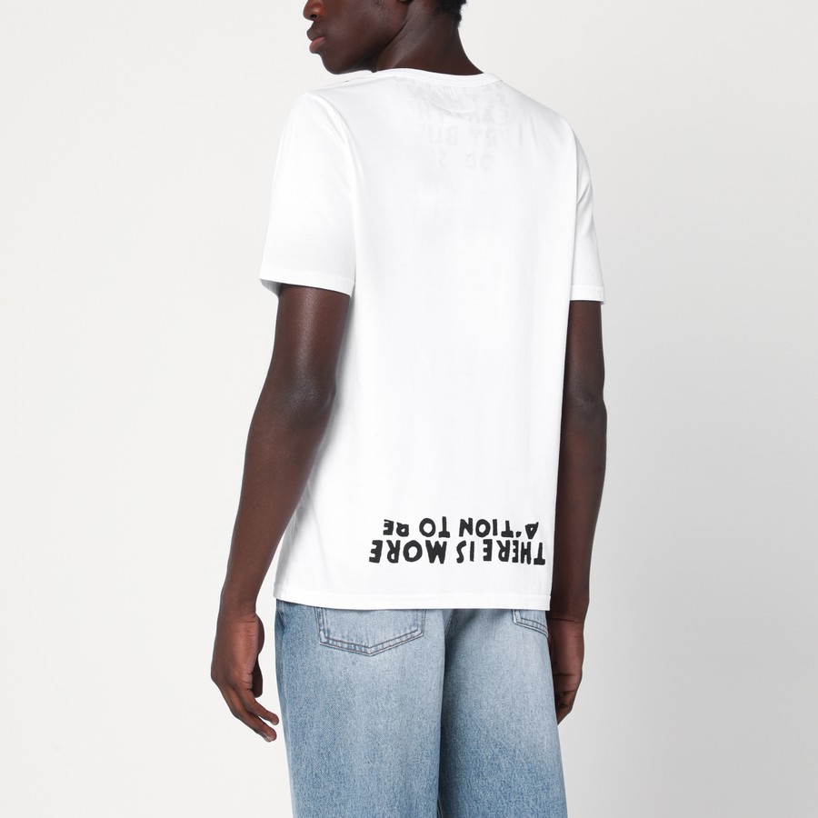 MM6 Maison Margiela White AIDS cotton T-shirt | TheDoubleF