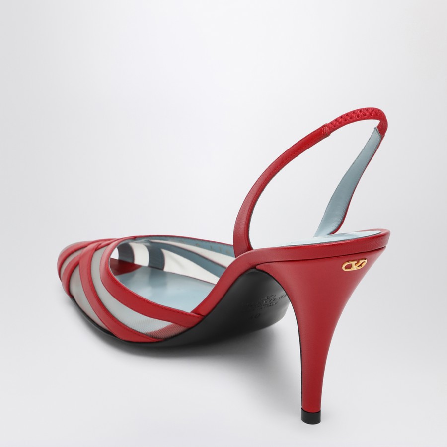 パンプス VALENTINO GARAVANI RED IMPUDANCE SLINGBACK DECOLLETE Valentino Garavani Red ImpuDance Slingback Décolleté