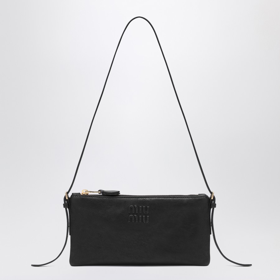 Miu Miu Mini pouch black in nappa | TheDoubleF