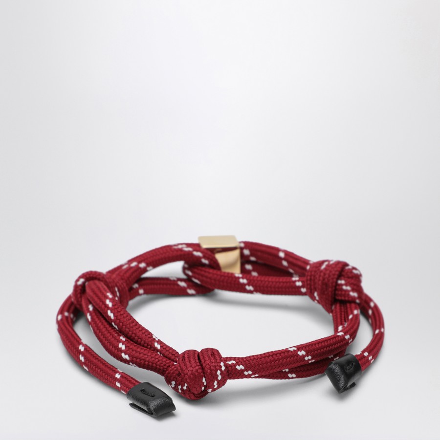 Miu Miu Amaranth rope and nylon bracelet | TheDoubleF